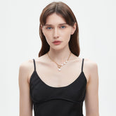 Paperclip Chain Pearl Necklace5