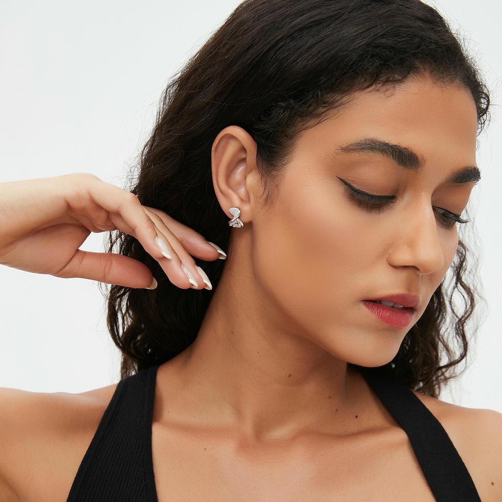 Zircon Diversed Stud Earrings5