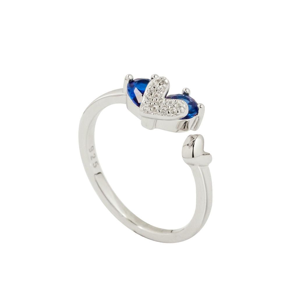 Blue Love Open Ring 1