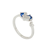 Blue Love Open Ring 1