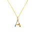 Rainbow A Letter Pendant1