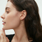 Irregular Line Simple Hollow Earrings3