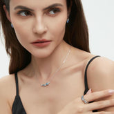 Waterdrop Five-Stone Necklace4