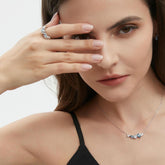 Waterdrop Five-Stone Necklace5