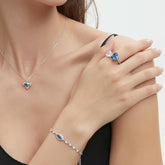 Four-Leaf Clover Cubic Zirconia Necklace 5