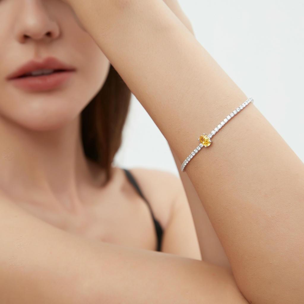Yellow Diamond Tennis Bracelet3