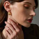 Hollow Sphere Hoop Earrings 3