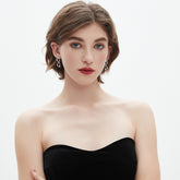 Orion Wavy Oval Drop Earrings4