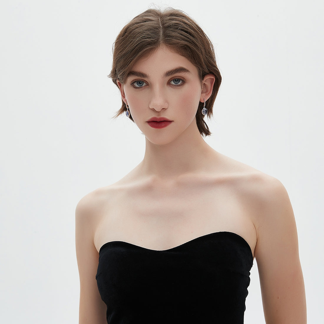 Vibrant Purple Halo Earrings2