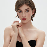 Vibrant Purple Halo Earrings4