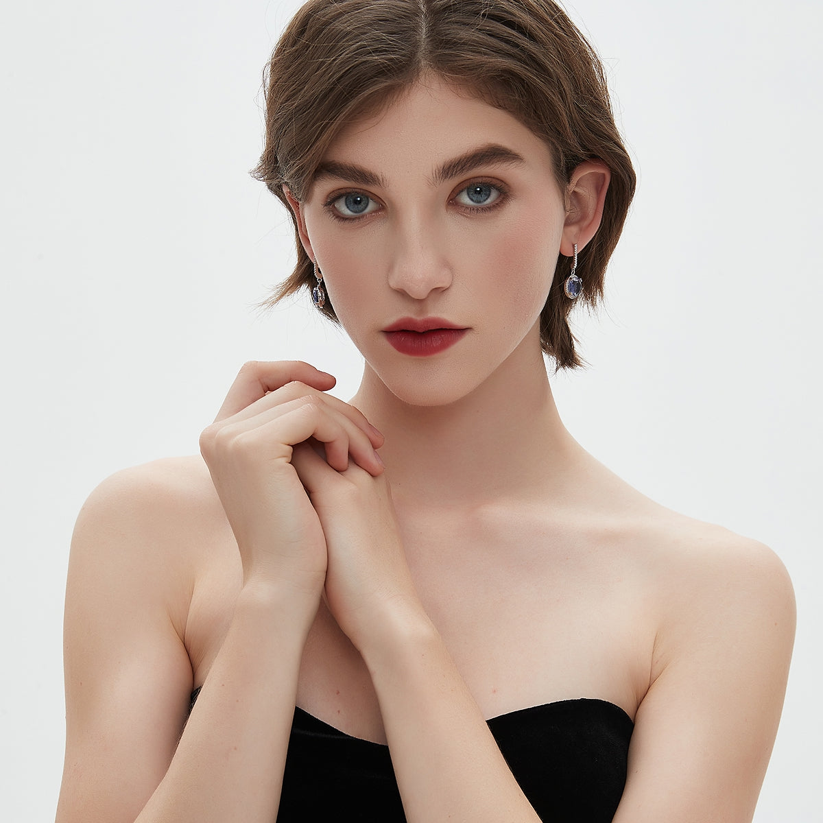 Vibrant Purple Halo Earrings4