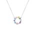 Colorful Zircon Circle Necklace 1