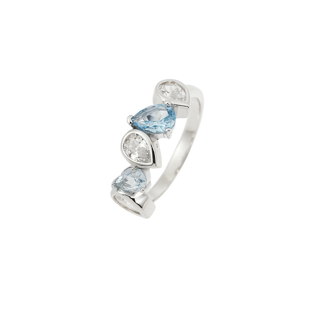 Teardrop Five Stone Ring1