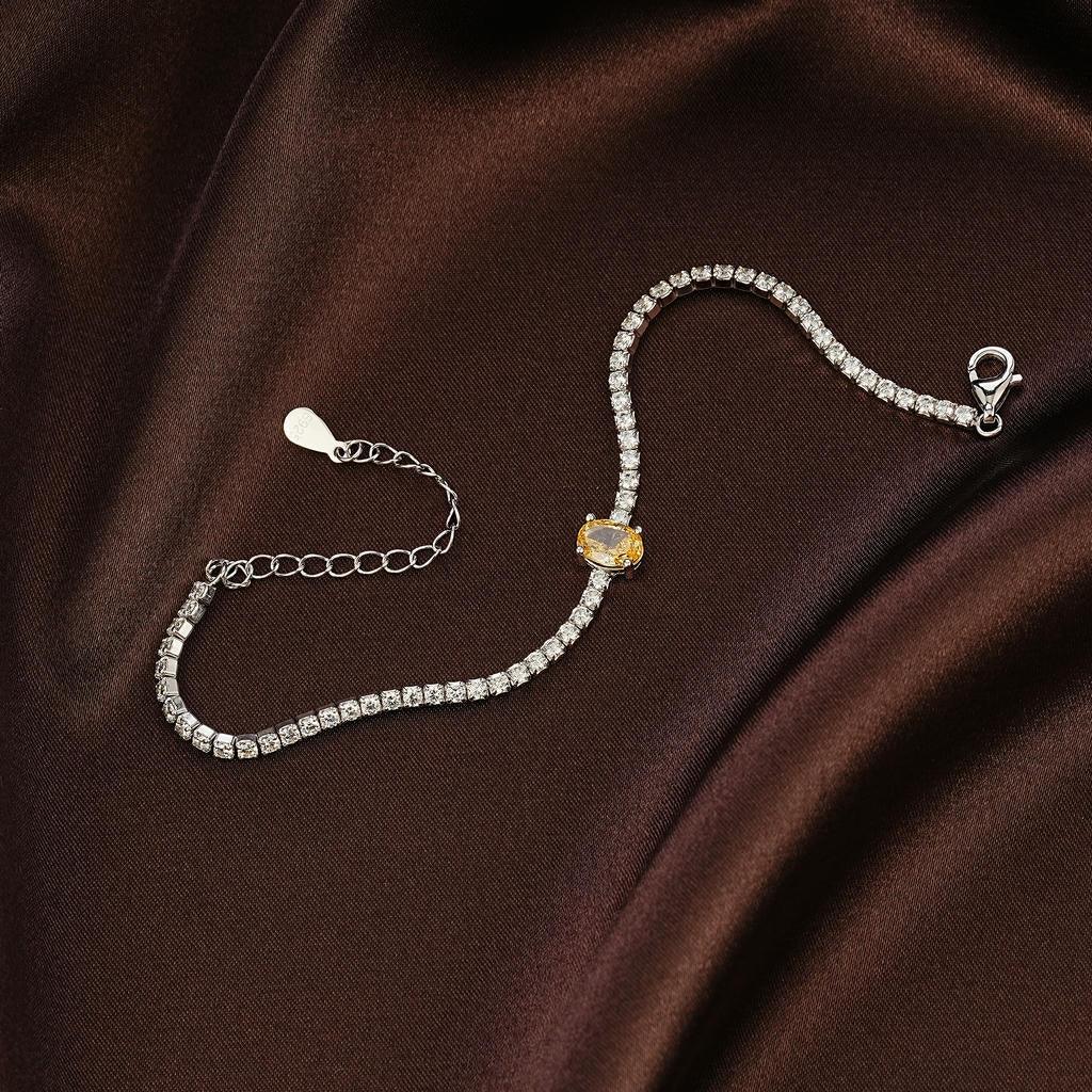 Yellow Diamond Tennis Bracelet6