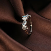 Teardrop Five Stone Ring6