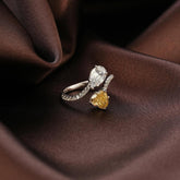 Toi et Moi Double Stone Full Diamond Ring6