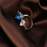 Hug Me Heart Open Band Ring 6