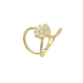 Asymetrical Flower Ring 1