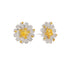 Yellow Diamond Daisy Earrings1