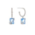 Square Zircon Snowflake Earrings1