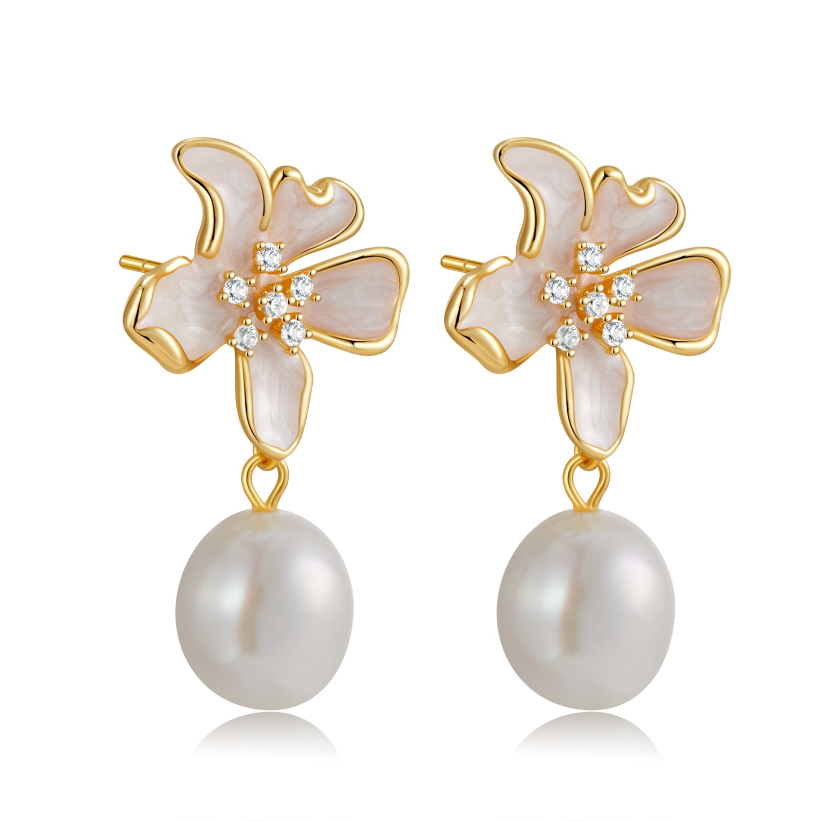 Blossom Pearl Ear Drops [KA0016]