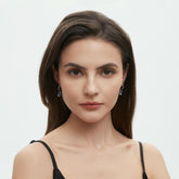 Square Zircon Snowflake Earrings3