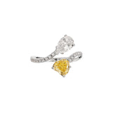 Toi et Moi Double Stone Full Diamond Ring1