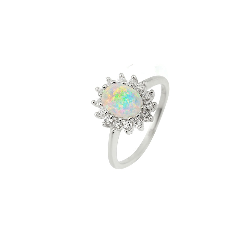 Sterling Silver Opal Ring