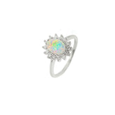 Sterling Silver Opal Ring